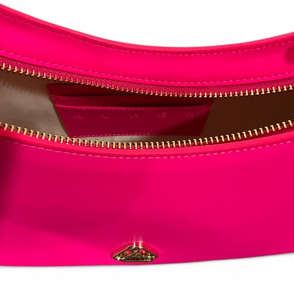 NWOT AUPEN Pink Leather Fearless Shoulder Bag Purse - Picture 7 of 9